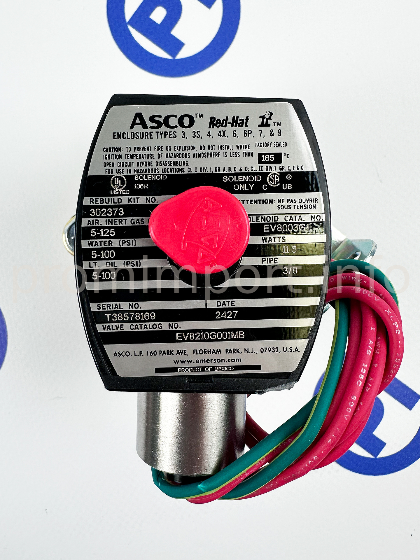 Электромагнитный клапан ASCO 888Z007-1 — общий вид